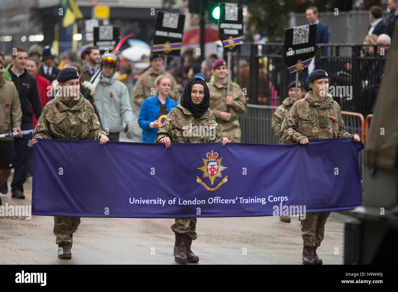 The Lord Mayors Show 2016 in the City of London, the worlds largest unrehearsed procession celebrating his first day in office. Stock Photo