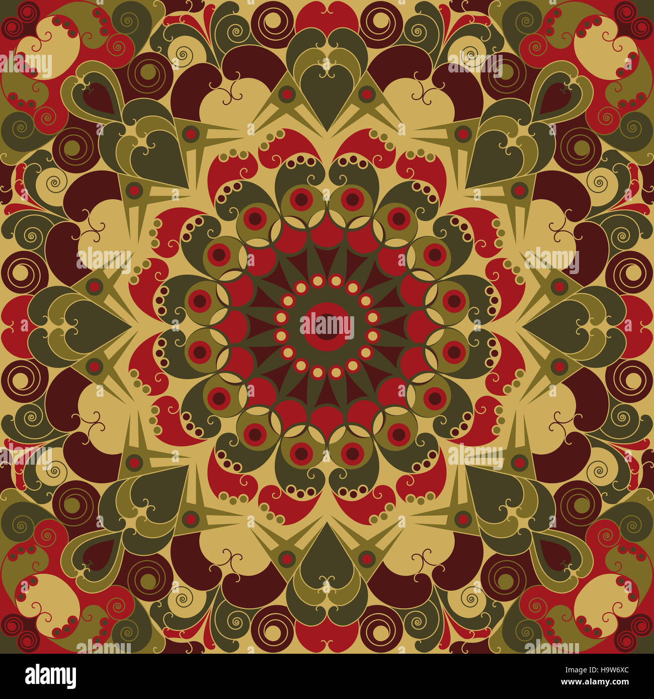 Colorful ethnic patterned background. Arabesque vector ornament Stock ...