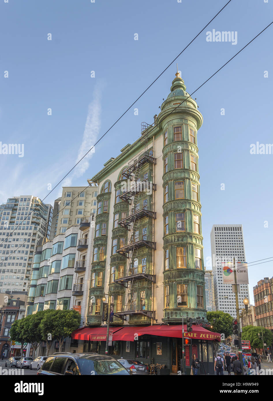 San Francisco, Ca, USA, October 22, 2016: The Coppola building viewed from Columbus Avenue Stock Photo