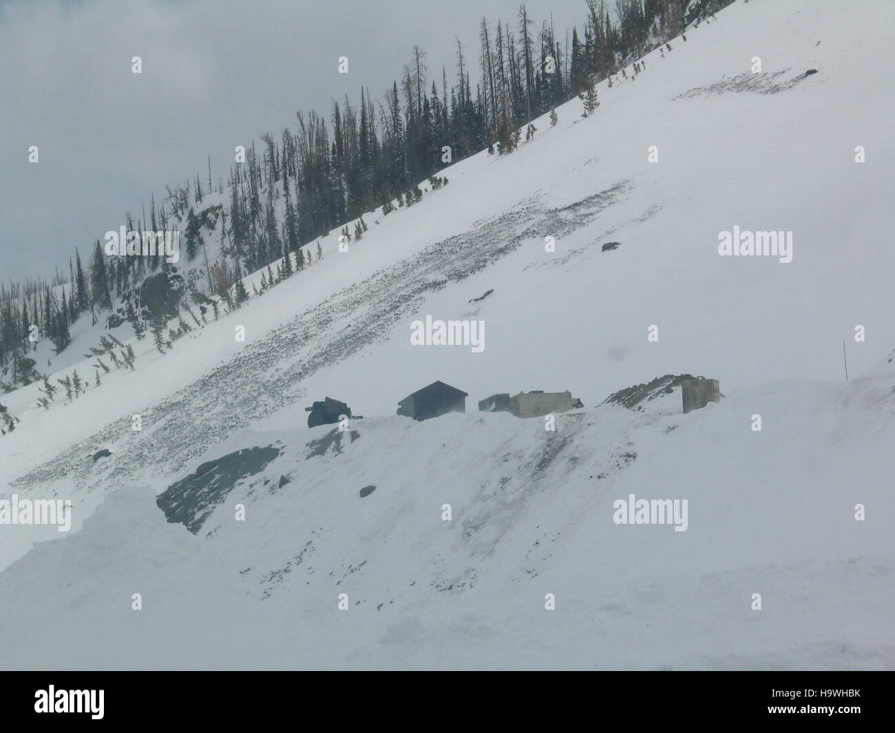 yellowstone Avalanche Gun 105mm Stock Photo Alamy