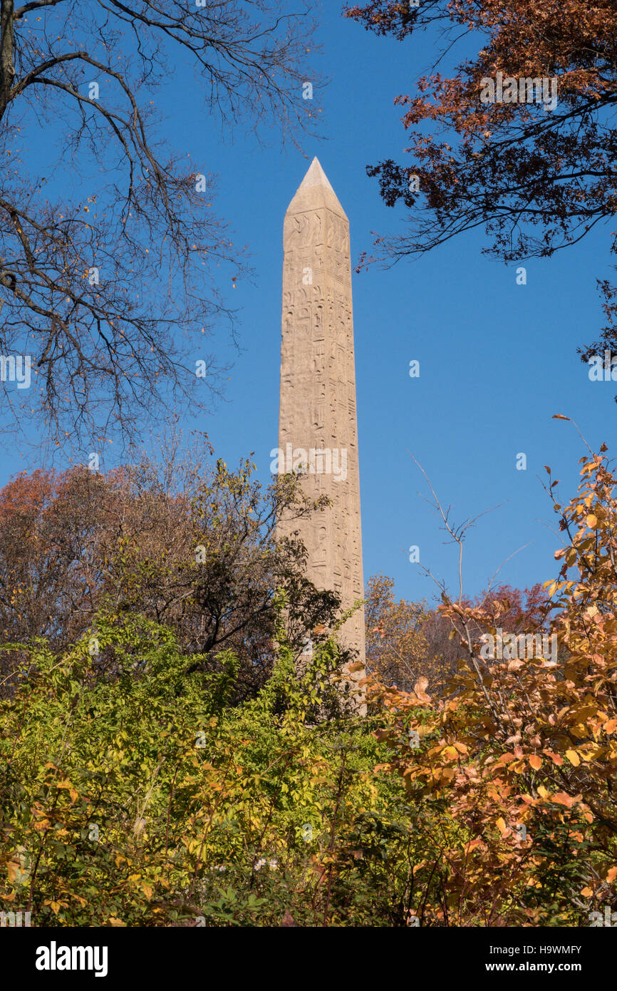 Cleopatra S Needle Obelisk Central Park Nyc Stock Photo Alamy