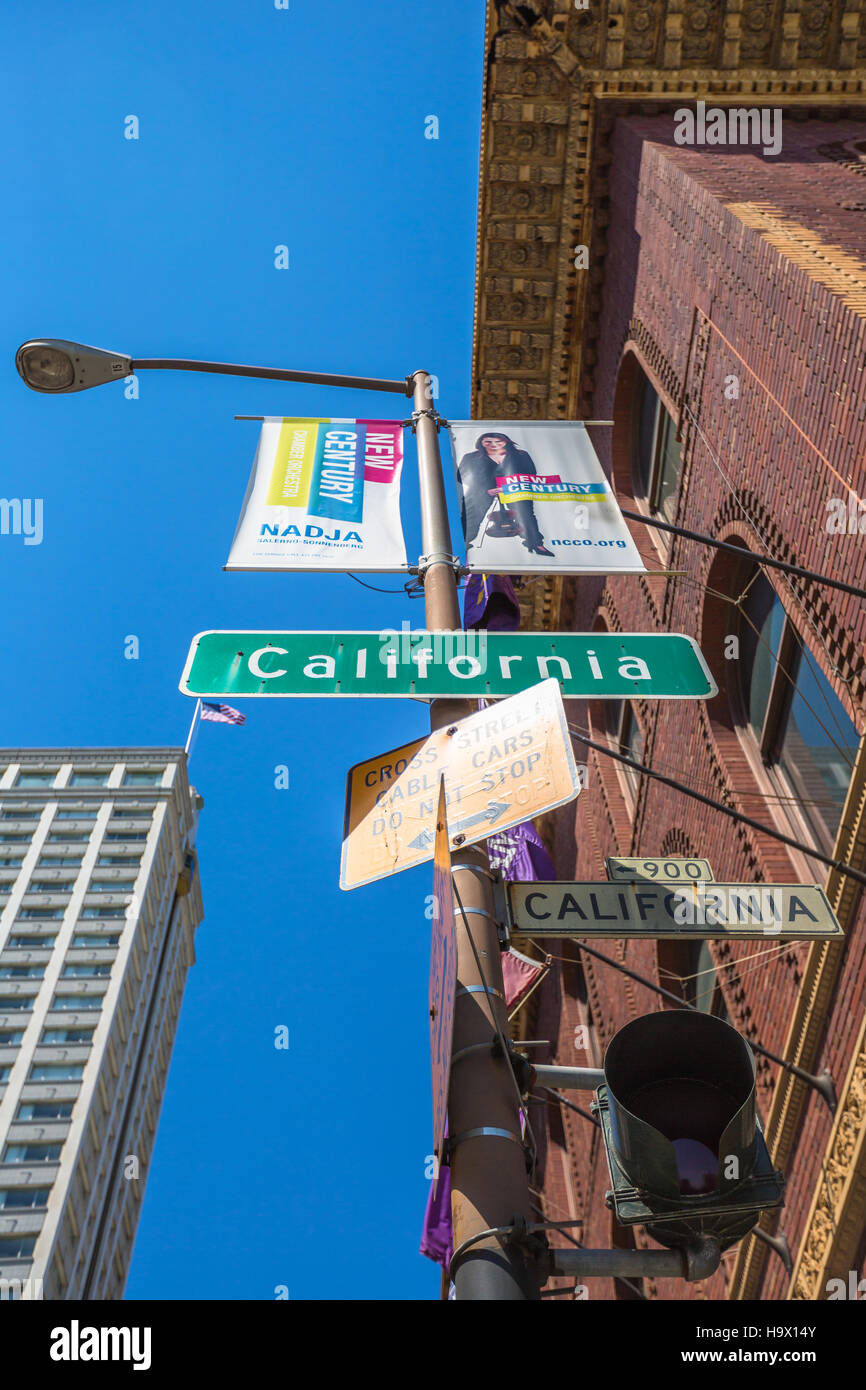 California street sign Stock Photo
