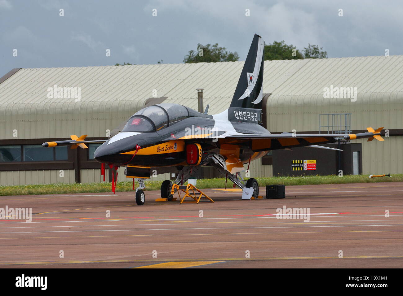 Korean Aerospace T-50 Golden Eagle at RAF Fairford RIAT Airshow 2012 Stock Photo