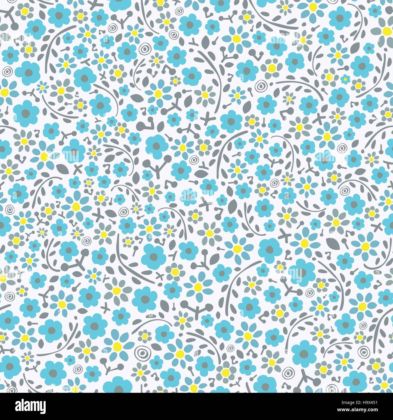 Seamless background with green flowers Stock Vector Image & Art - Alamy