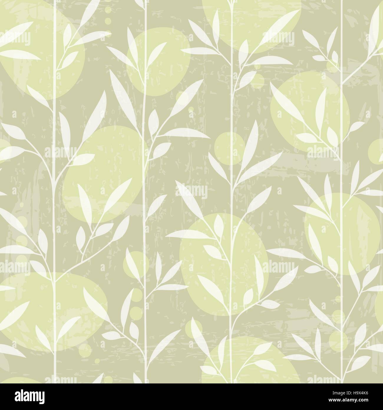 Seamless background with green flowers Stock Vector Image & Art - Alamy