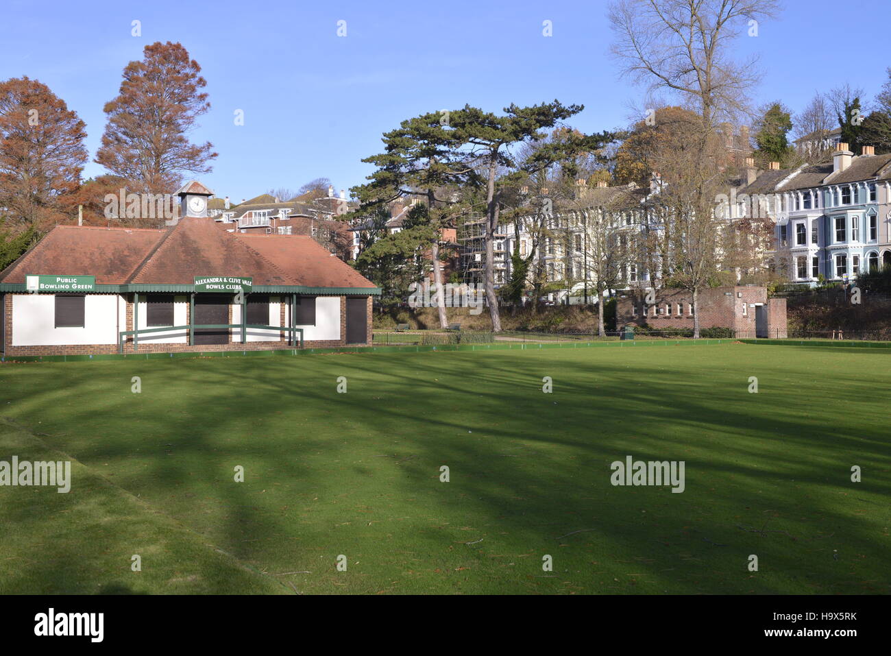 Alexandra and Clive Vale Bowls Club, Alexandra Park, Hastings Stock