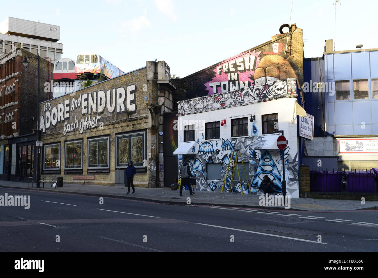 Village underground, Great Eastern street London Stock Photo - Alamy