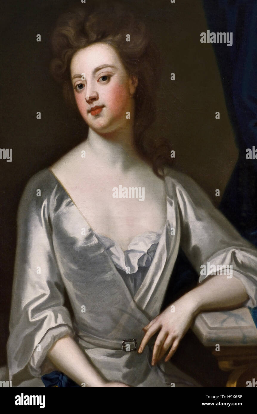 Sarah Churchill (née Jenyns (Jennings)), Duchess of Marlborough (1660-1744), Courtier. 1702 Sir Godfrey Kneller, Bt (1646-1723), Portrait painter. English England Stock Photo