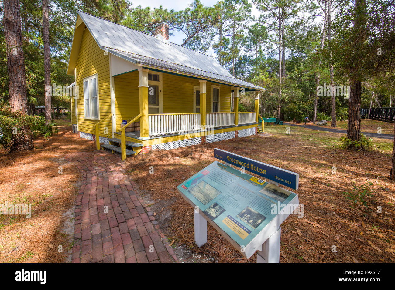 Greenwood House in historic old Heritage Village in Pinellas County in