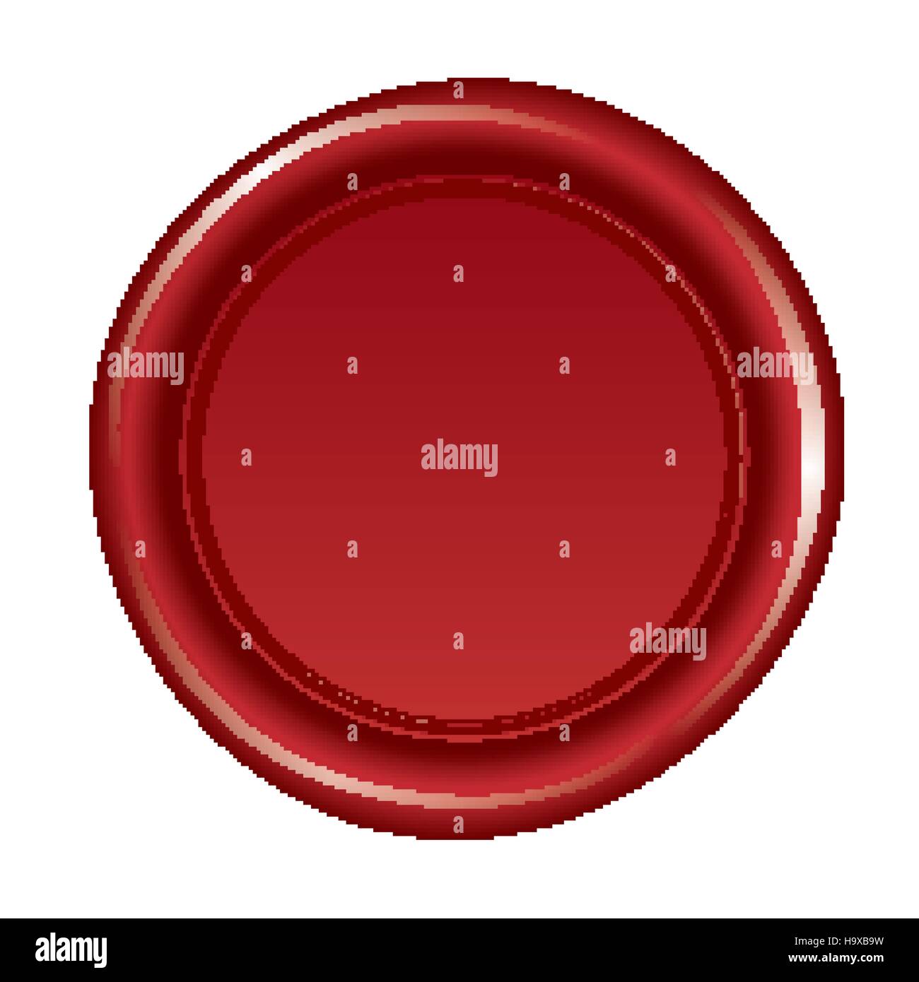 Red wax seal isolated on white background Stock Vector Image & Art Alamy