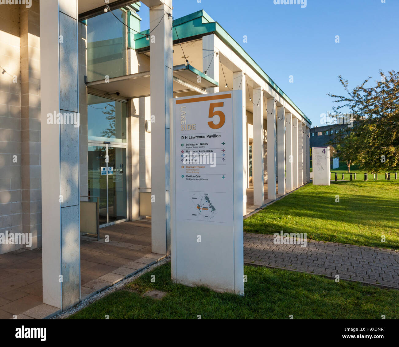 Djanogly Theatre in the D H Lawrence Pavilion, part of the Lakeside Arts Centre, Nottingham, England, UK Stock Photo