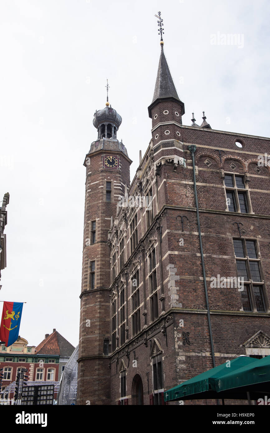 Historic town hall with towers in Venlo, Holland Stock Photo Alamy