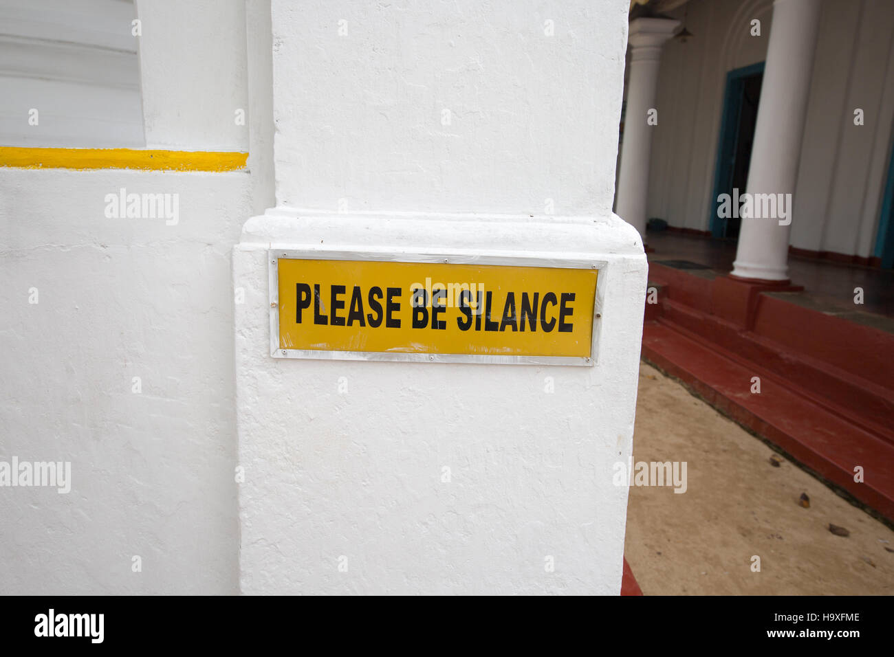 Buddhistic temple monastery on a small island in the Madu Ganga river during a cruise Stock Photo