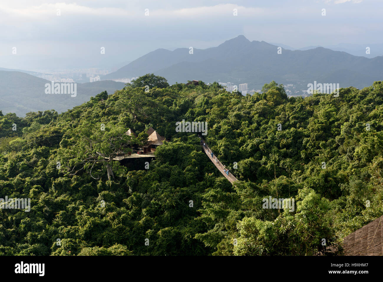 Mountains at Birdsnest Resort near Sanya, Hainan island, China Stock Photo