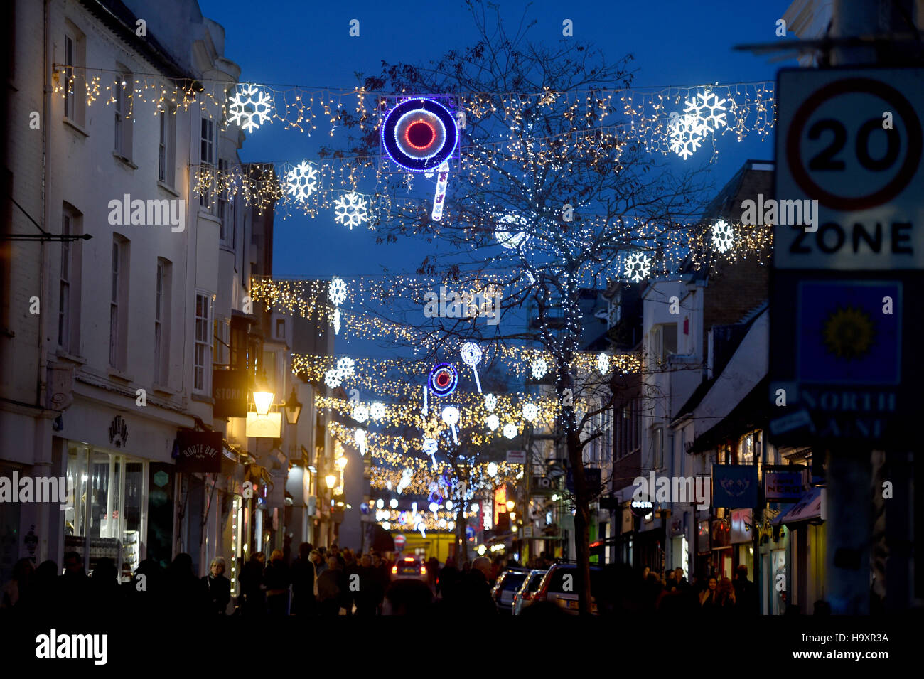 Brighton Sussex UK 25th November 2016 Brighton's Christmas Lights