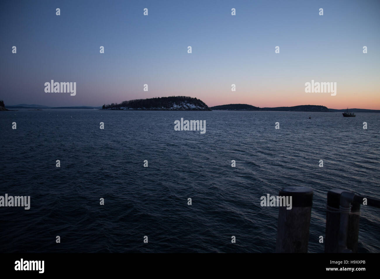 Kristi Rugg A winter sunrise at Bar Harbor and Bar Island, captured by photographer ...