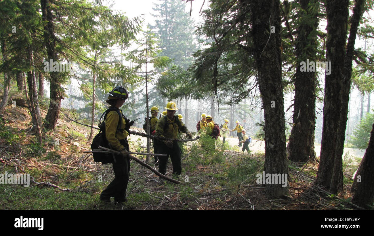 An image capturing the Big Windy Complex Fires, including Calvert Peak ...