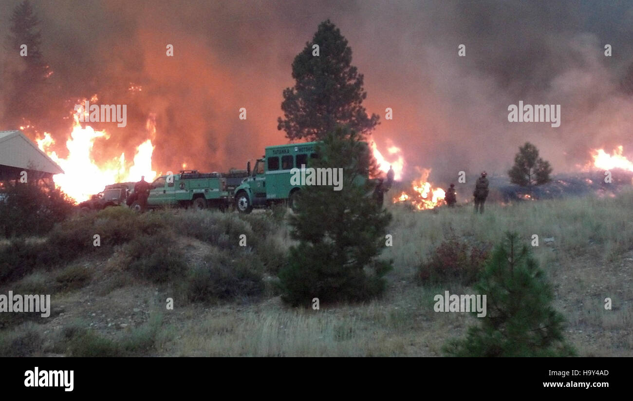 The Elk Complex Fire, one of the largest forest fires in recent U.S ...