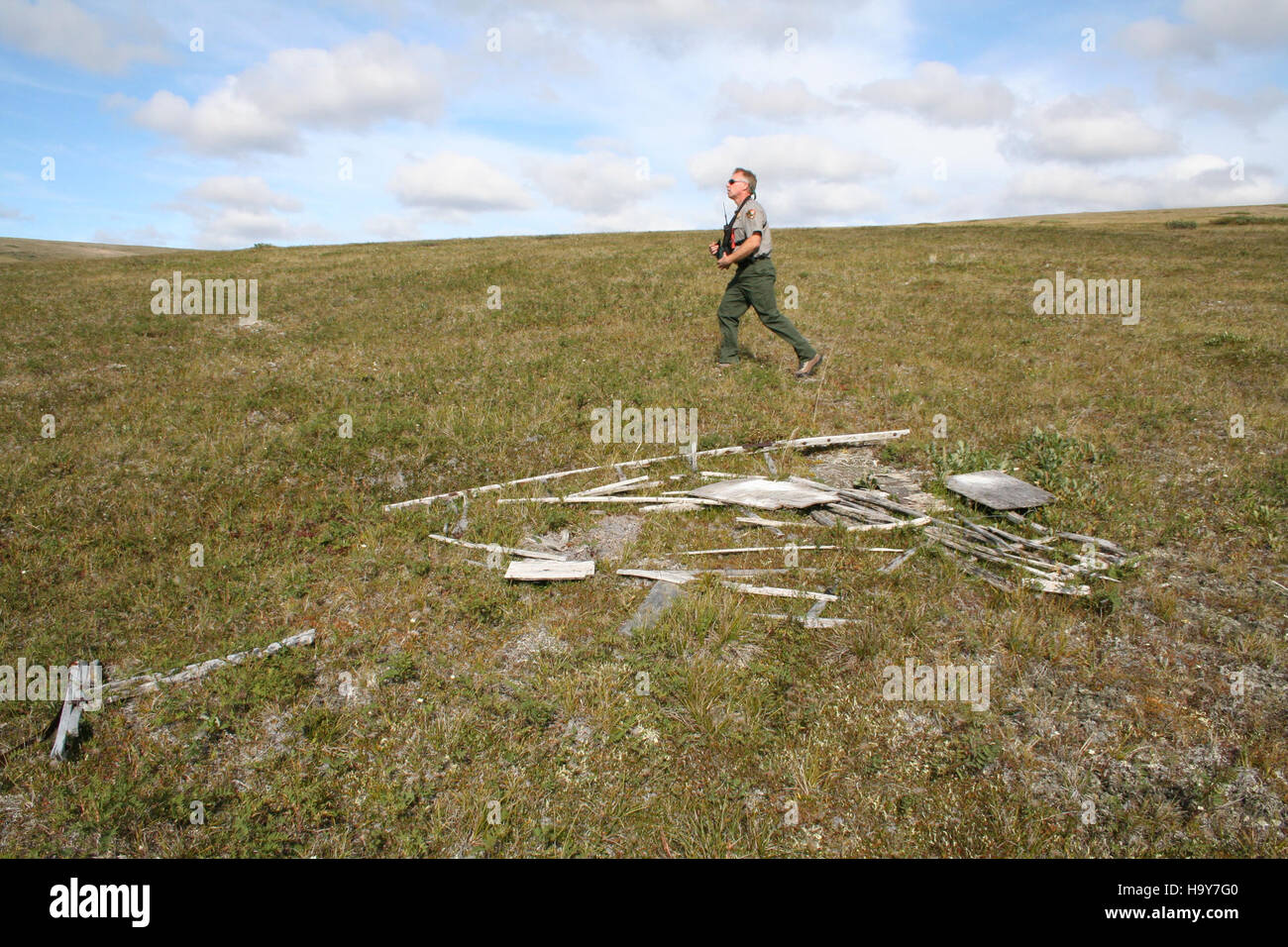 A park ranger patrols the Bering Land Bridge National Preserve ...