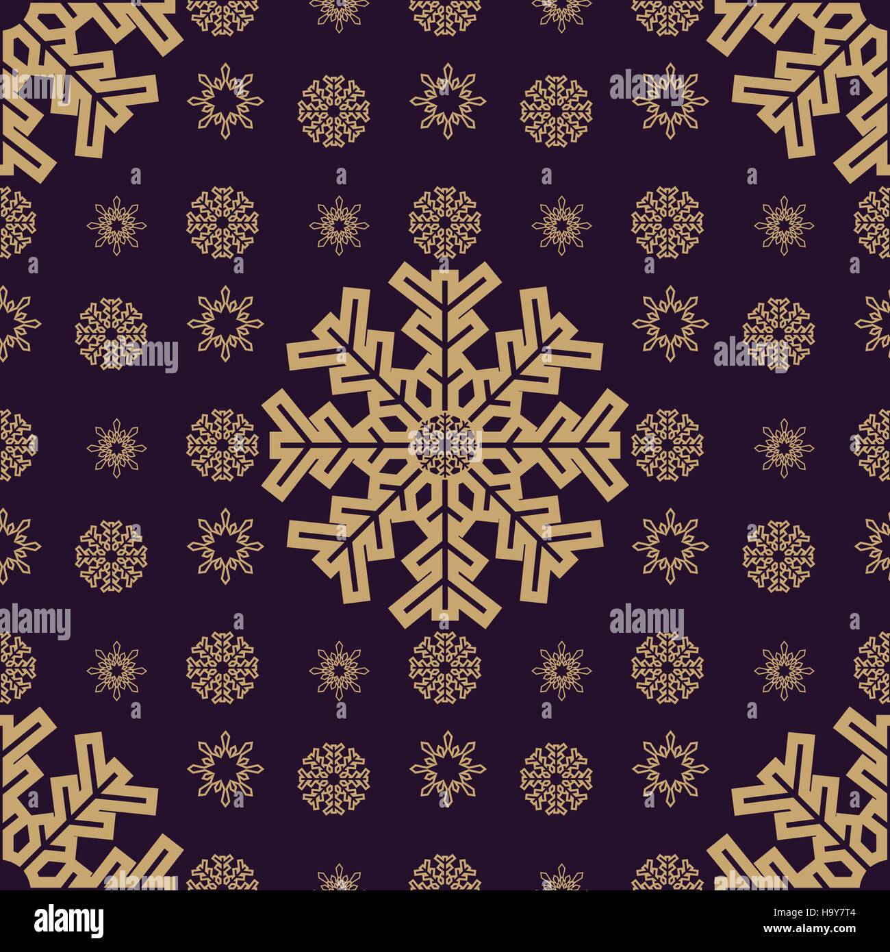 Christmas snowflakes seamless background. New year vector illustration ...