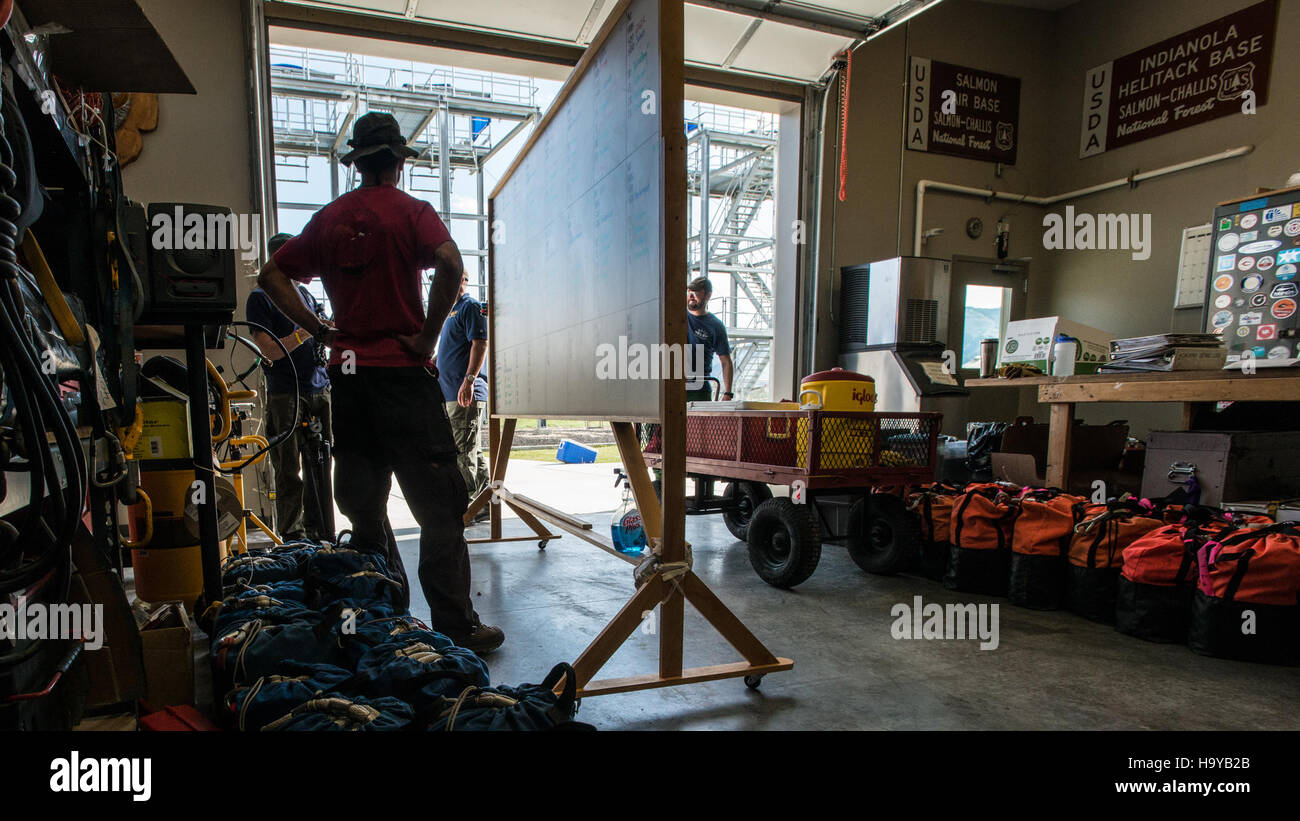 Usfs Training This photograph captures a training exercise at Salmon Air Base in ...
