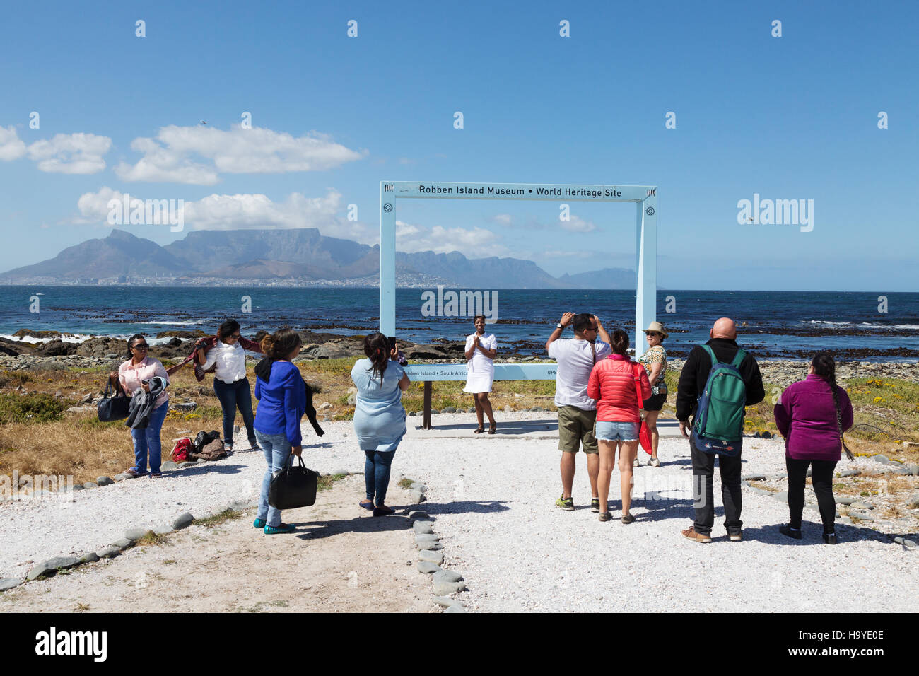 Tourists on Robben Island, Cape Town, South Africa Stock Photo - Alamy