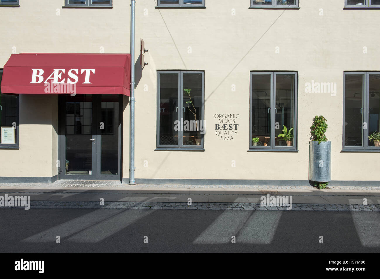 Restaurant Bæst in Copenhagen, Denmark as seen from the street outside ...