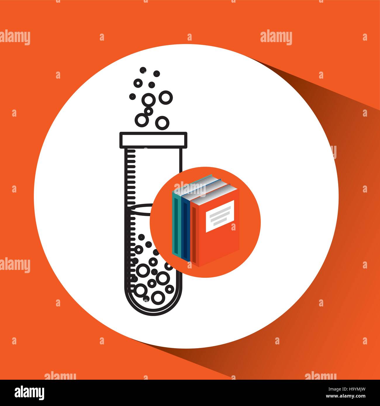 library books school science chemistry vector illustration eps 10 Stock ...