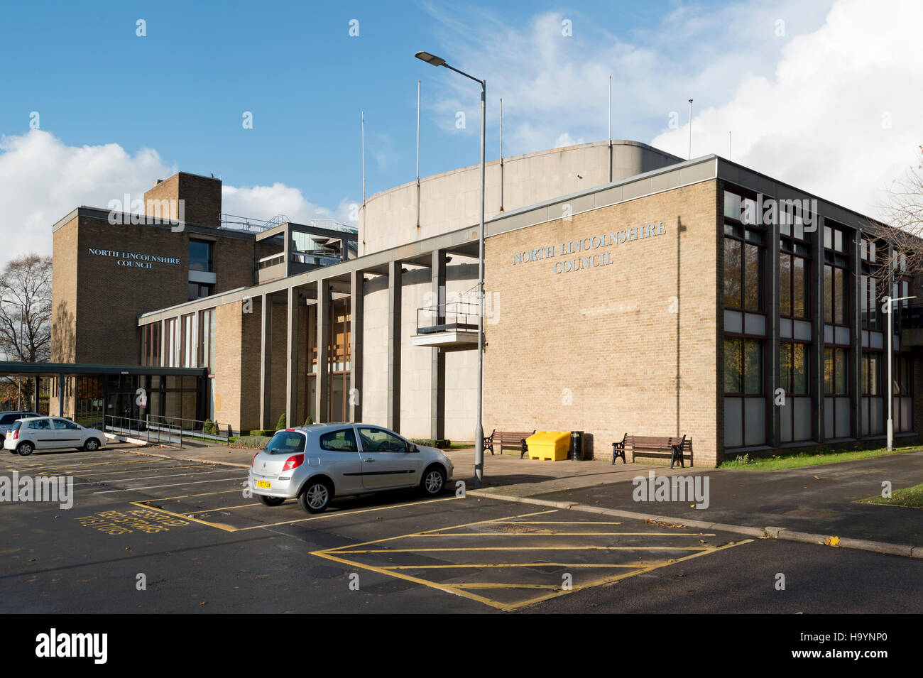 The administrative offices of North Lincolnshire Council located in the Ashby Road area of Scunthorpe. Stock Photo