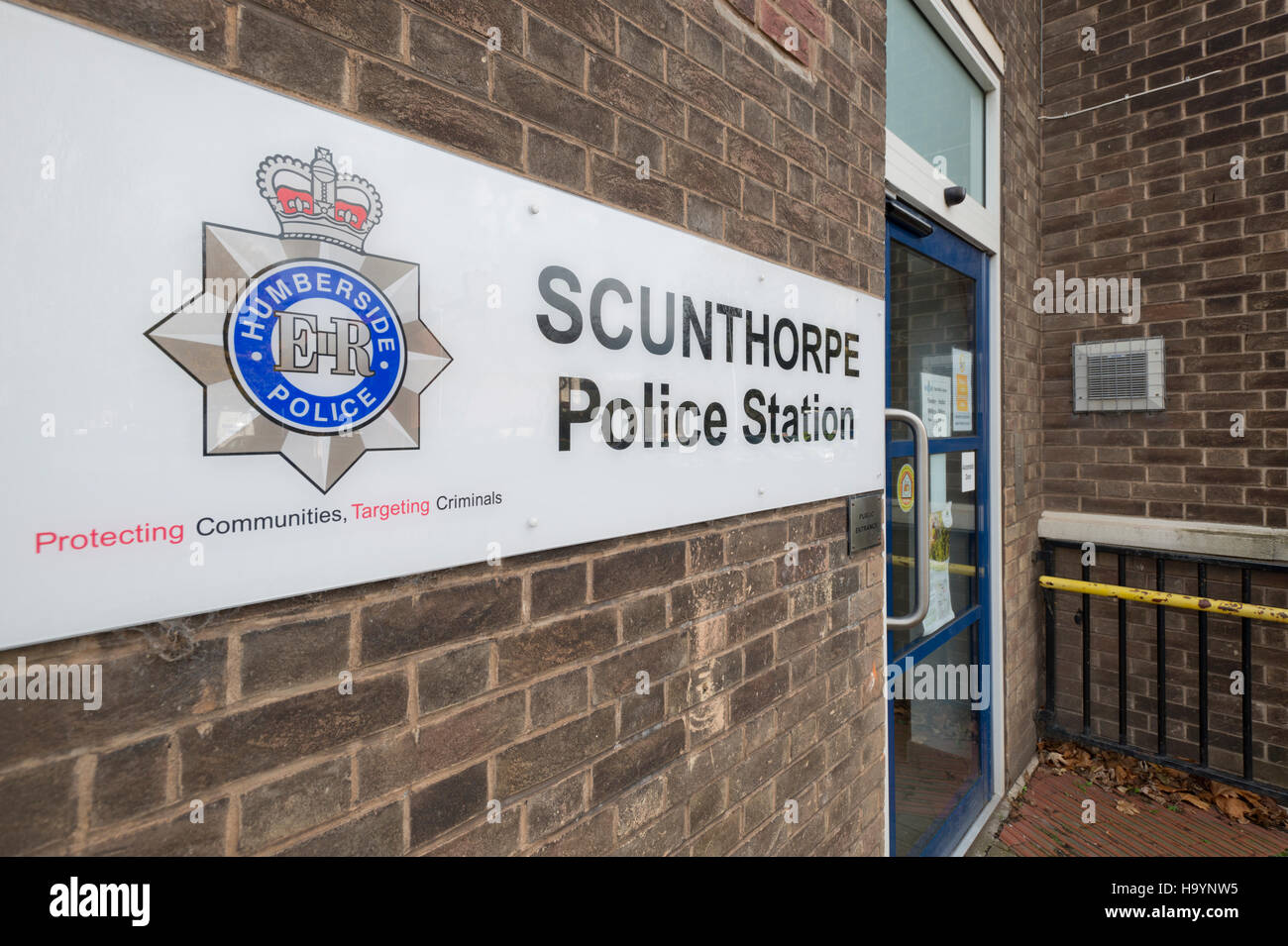Scunthorpe Police Station located on Corporation Road area of the North Lincolnshire town. Stock Photo