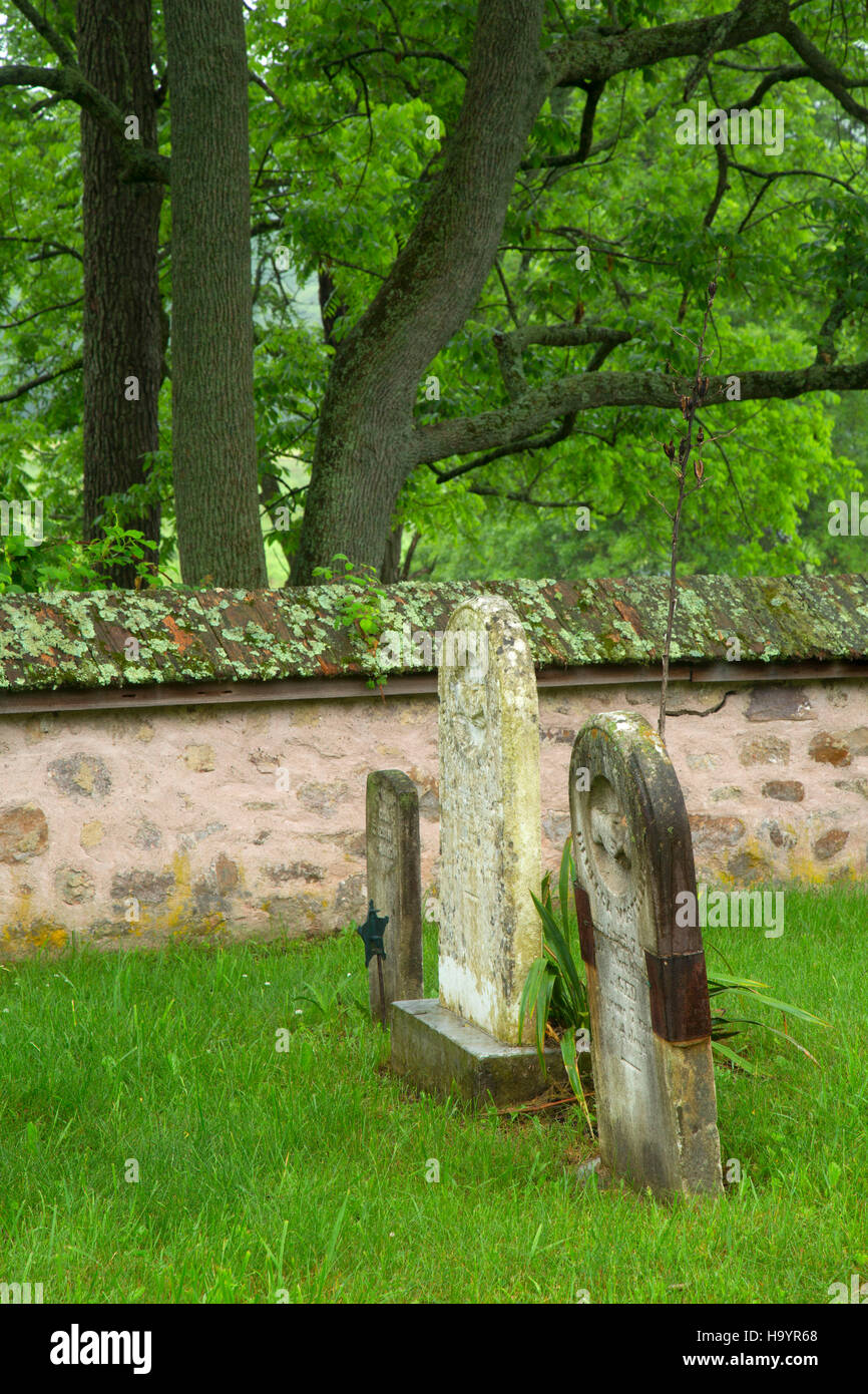 Bethesda Cemetery, Hopewell Furnace National Historic Site, Pennsylvania Stock Photo
