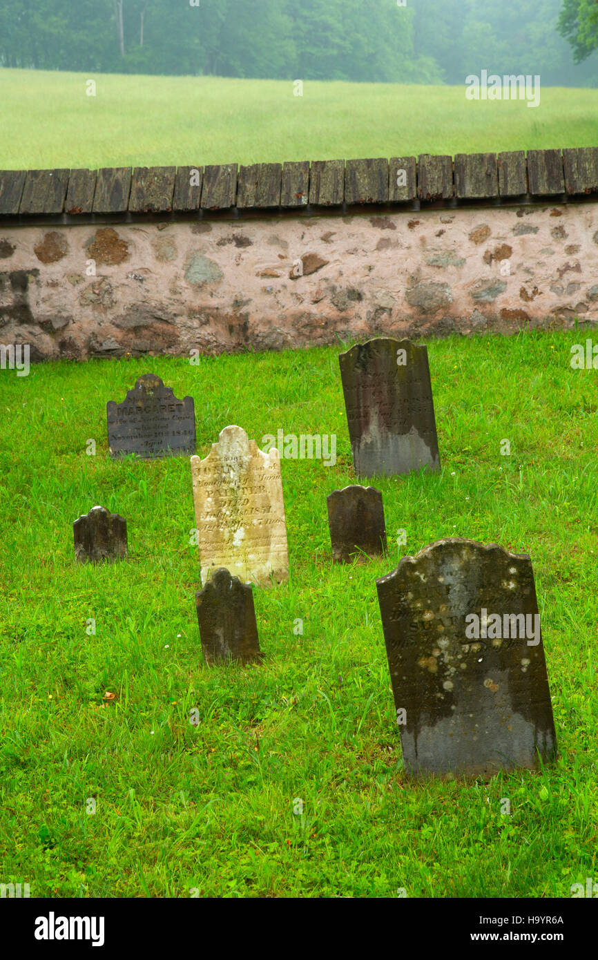 Bethesda Cemetery, Hopewell Furnace National Historic Site, Pennsylvania Stock Photo