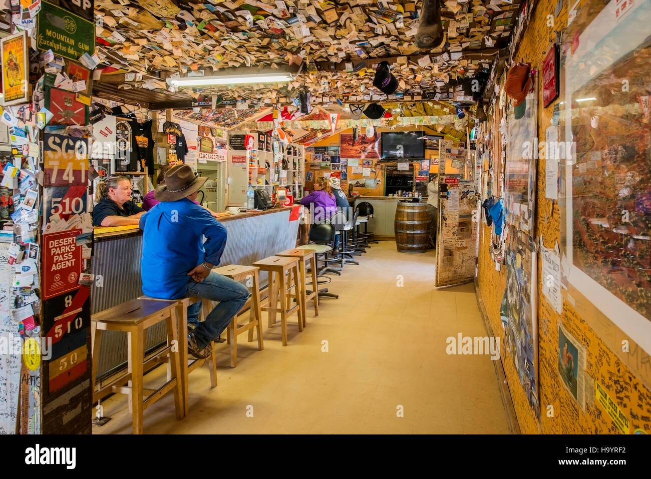 The William Creek Hotel in Australia's smallest town, William Creek in