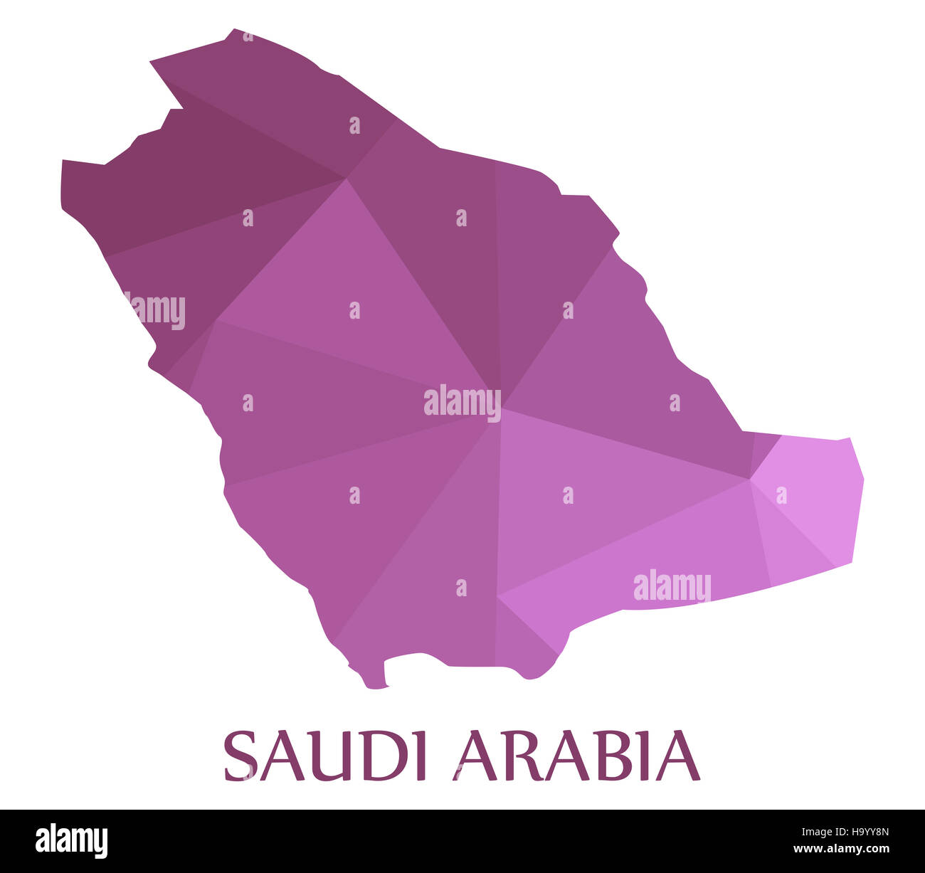 Saudi arabia outline map set hi-res stock photography and images - Alamy