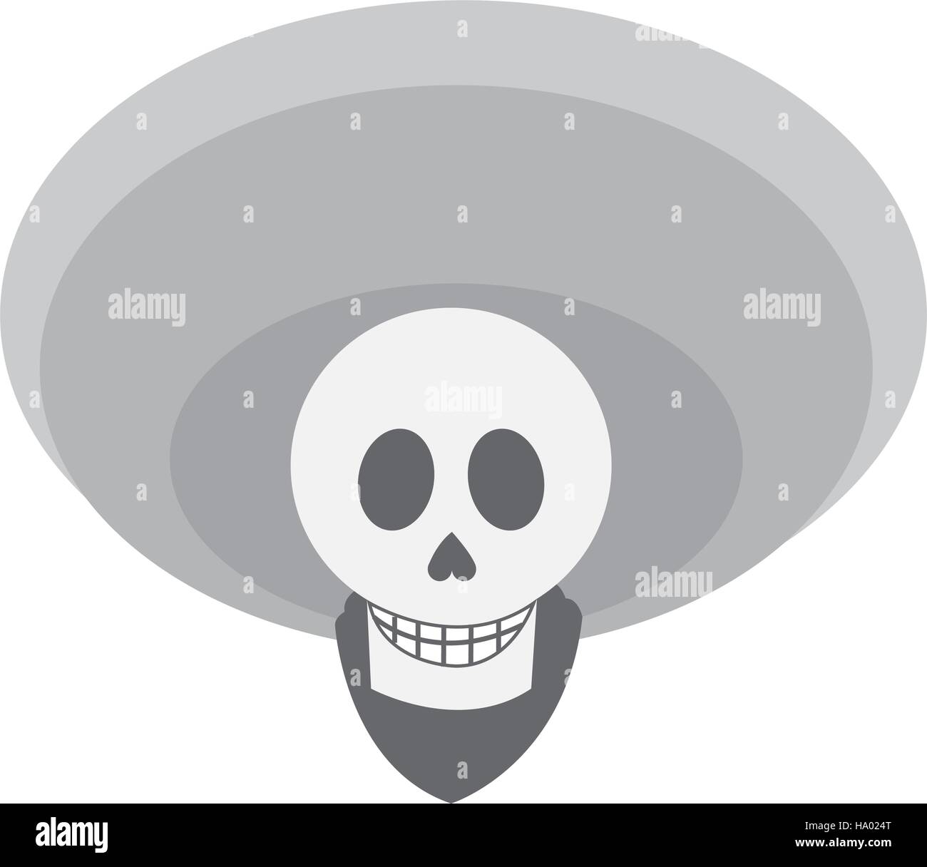 Isolated mexican male skull design Stock Vector Image & Art - Alamy
