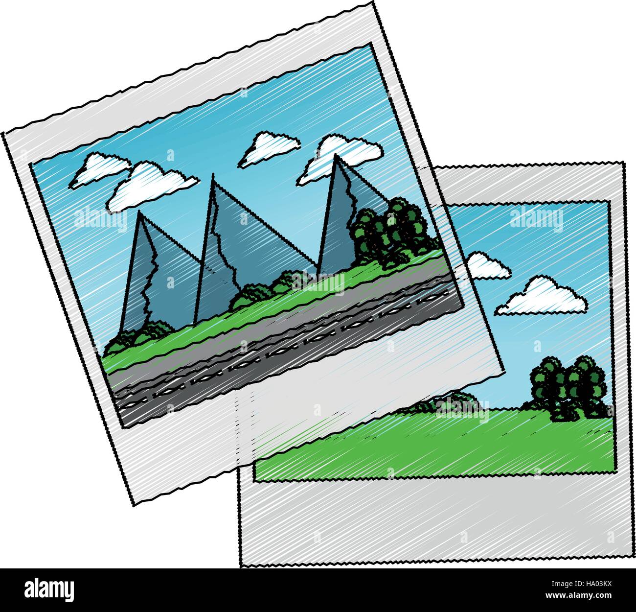 Isolated picture of landscape design Stock Vector Image & Art - Alamy