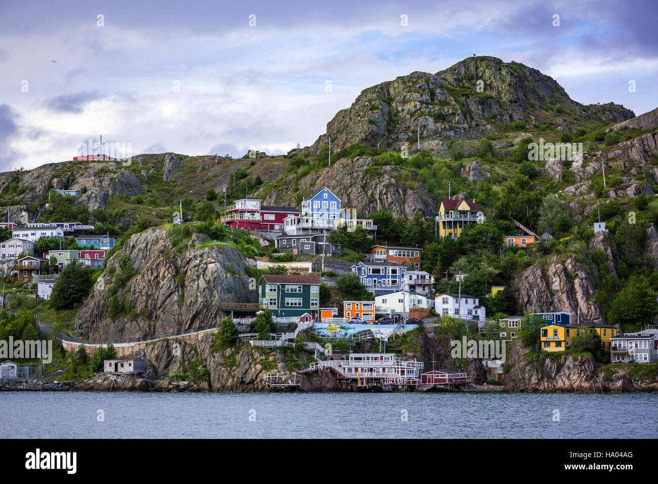 The battery neighborhood on the slopes of Signal Hill in St. John's