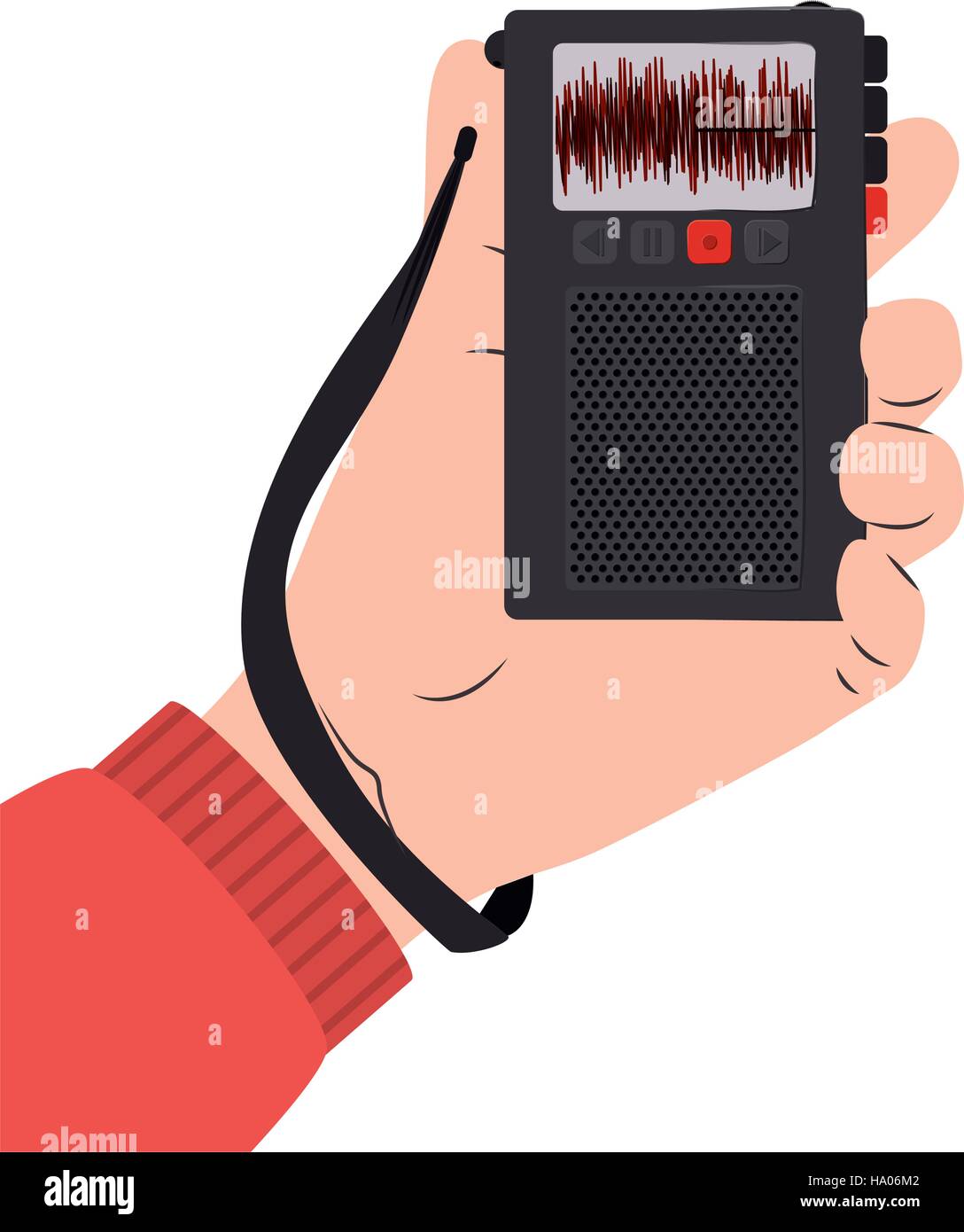 Recorder device icon broadcasting journalism hires stock photography