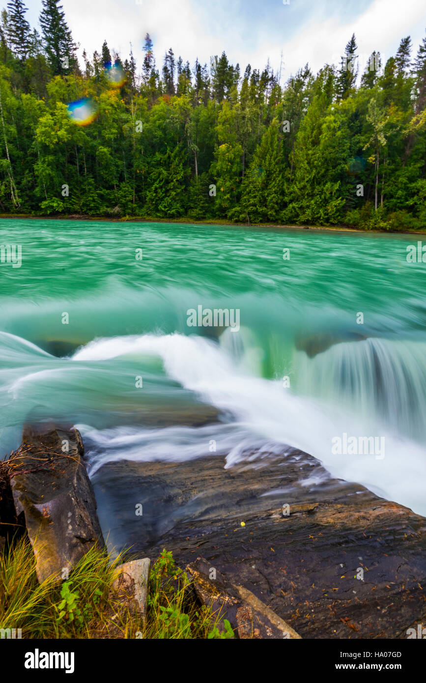 Scenic Rearguard Falls in Autumn, Jasper National Park Alberta Canada ...