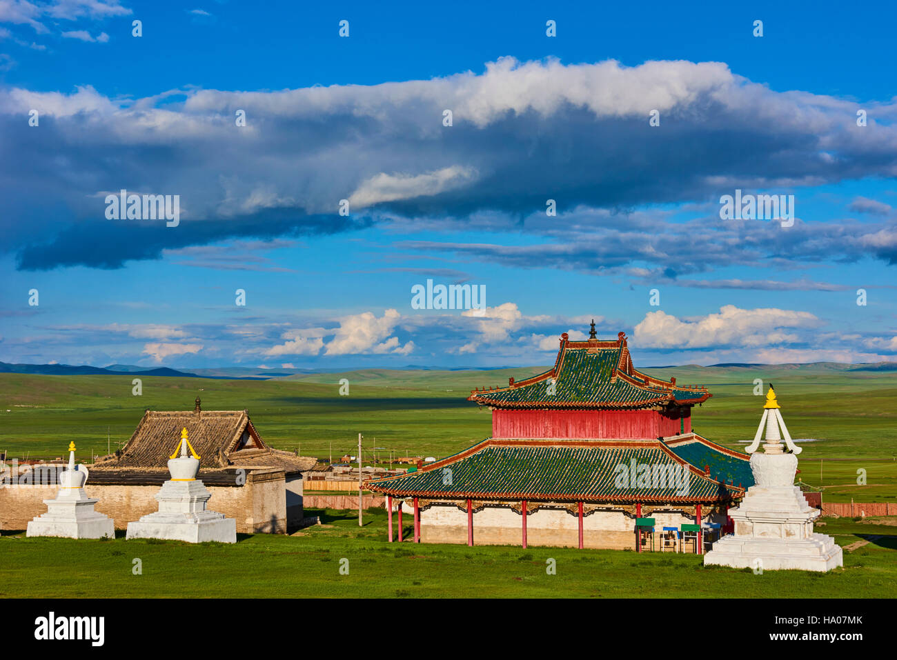 Mongolia, Ovorkhangai, Shankh Monastery, founded in 1647 by Zanabazar Stock Photo