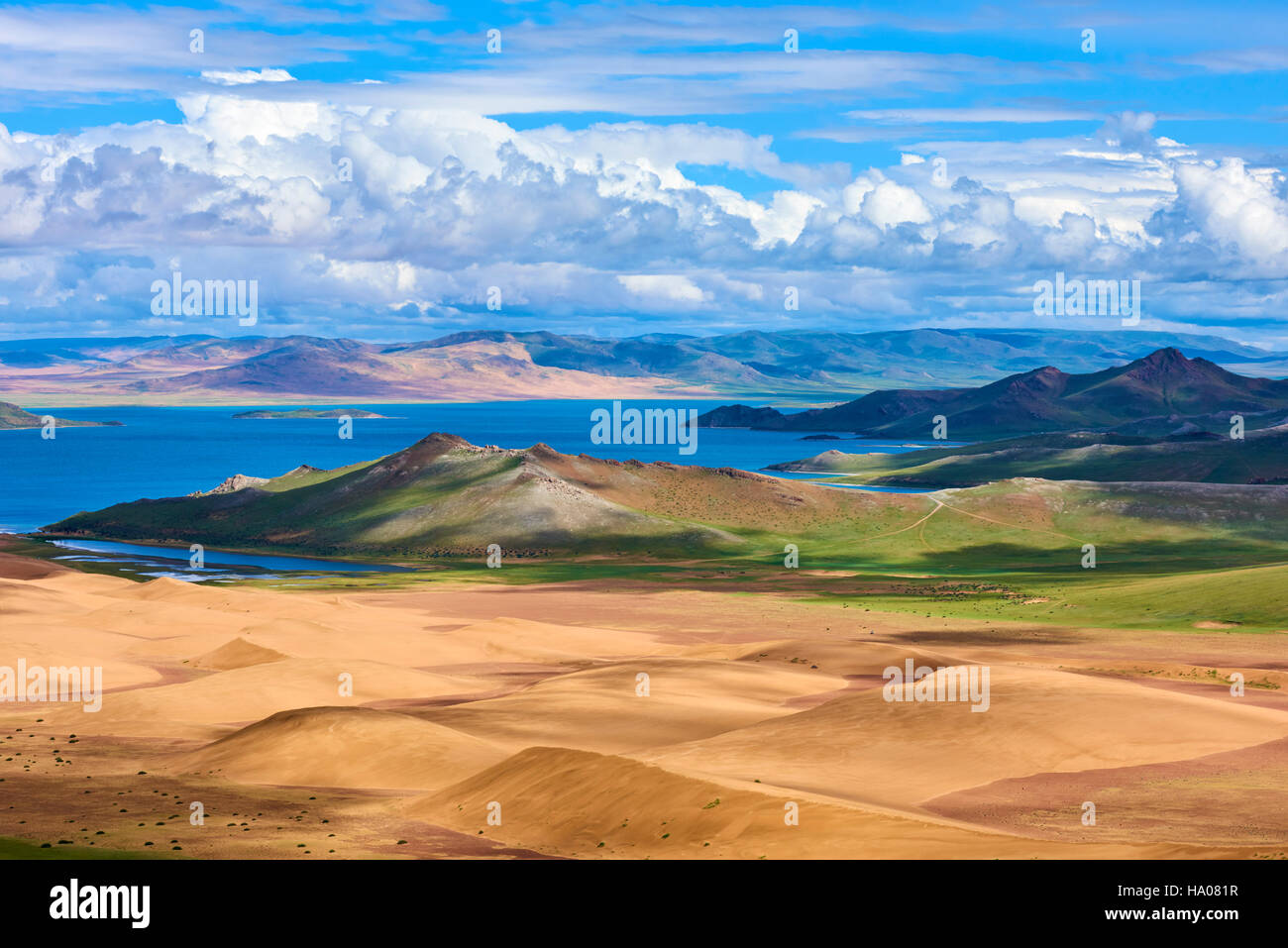 Mongolia, Zavkhan province, Khar Nuur lake Stock Photo