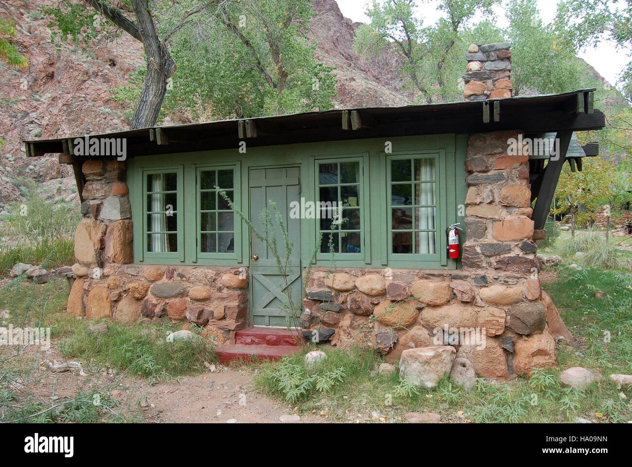 Phantom Ranch, located at the bottom of the Grand Canyon, is a historic ...