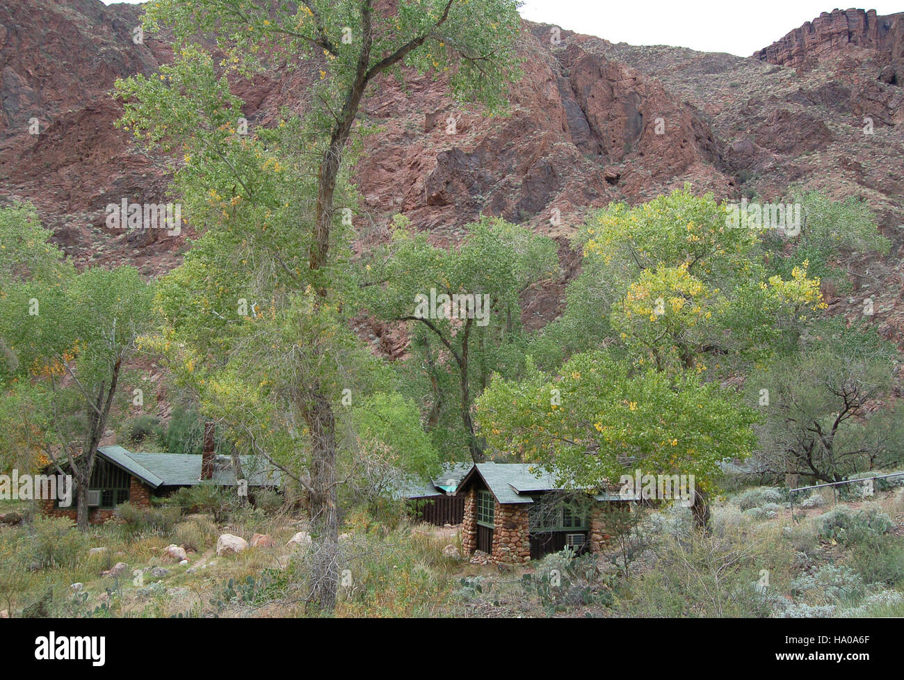 Phantom Ranch, located at the bottom of the Grand Canyon, provides a ...