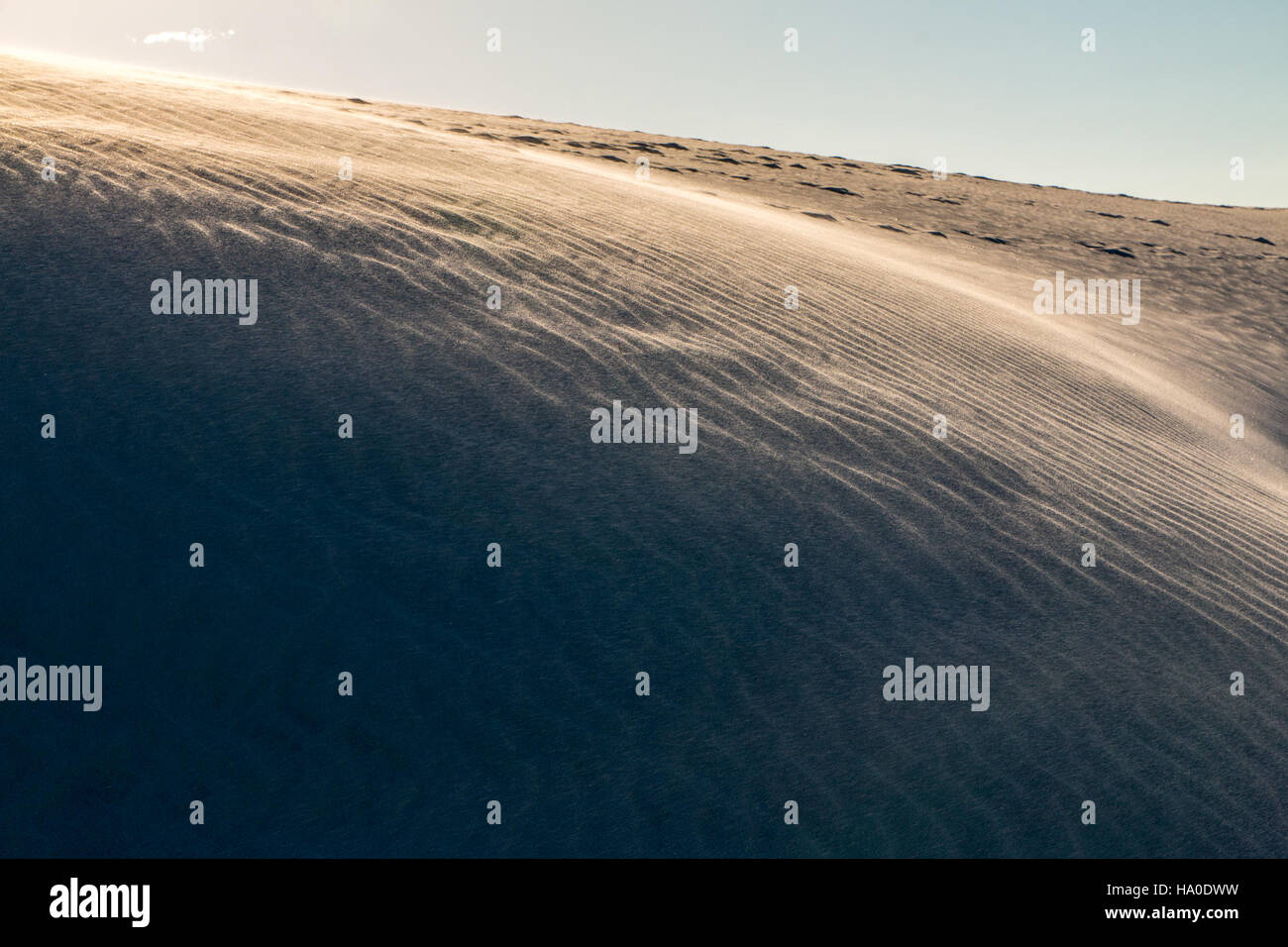Ripples at the White Sands National Monument in New Mexico create ...