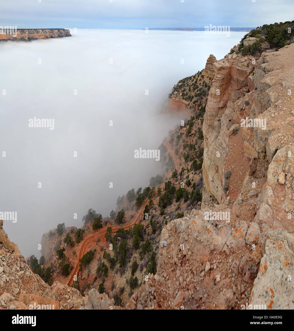 Inversion Events This image shows the Grand Canyon National Park during a total ...