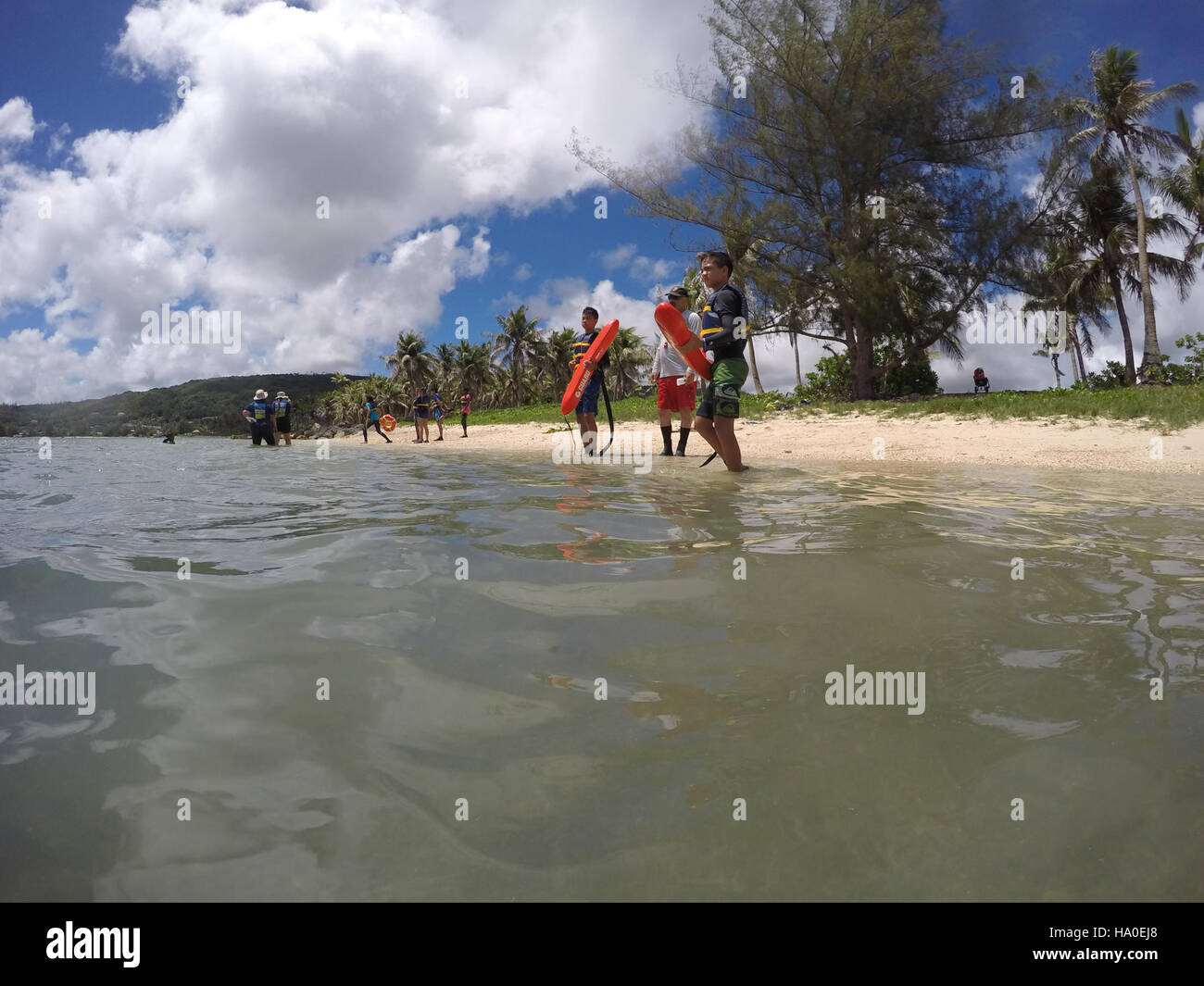 This image captures a historical moment in the Pacific War, depicting ...