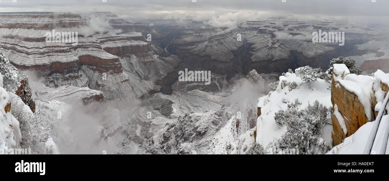 A winter storm blankets the Grand Canyon with snow during New Year's ...