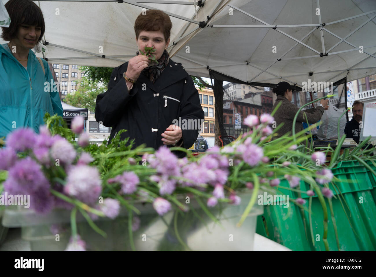 A farmer's market in New York City, supported by the U.S. Department of ...