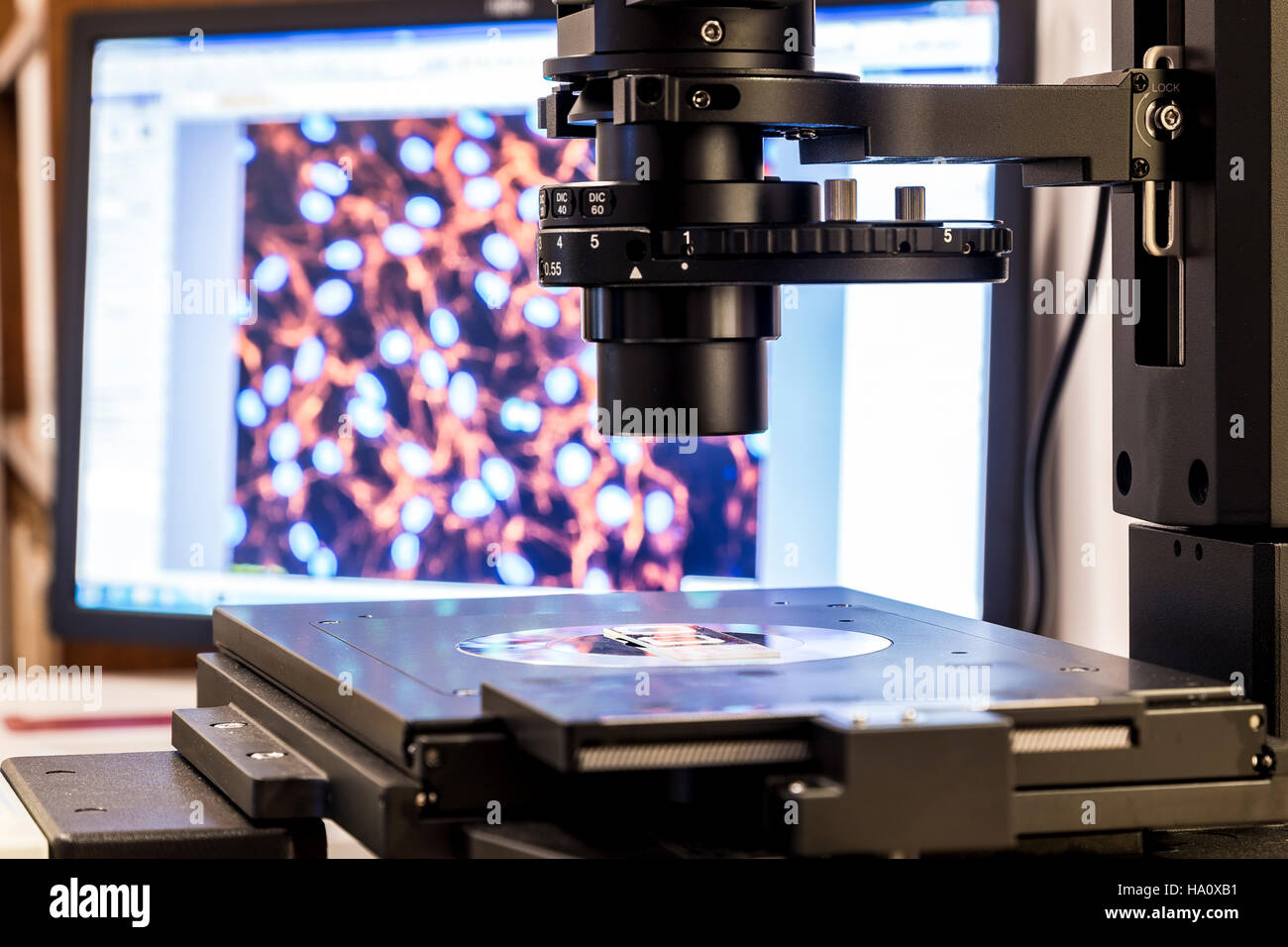 An atomic force microscopes in the Department of Materials Science at ...