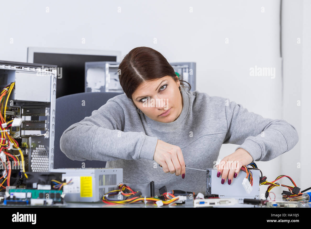 electronic equipment assembler Stock Photo Alamy